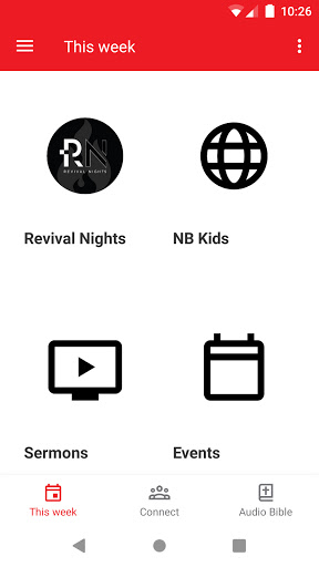Android application NBChurch screenshort