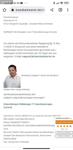 Android application Eisenbahnkartei screenshort