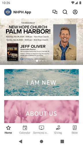 Android application New Hope Palm Harbor screenshort