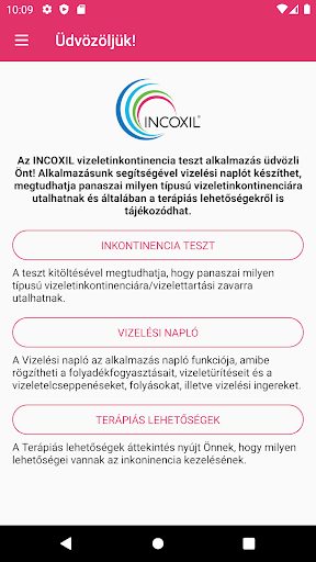 Android application Incoxil screenshort