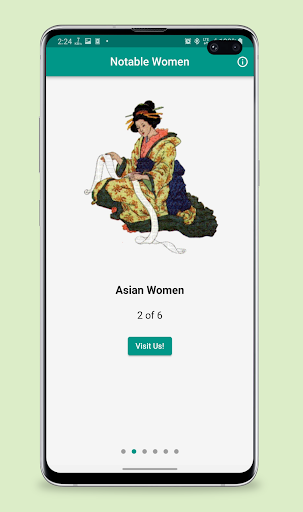 Android application Notable Women screenshort