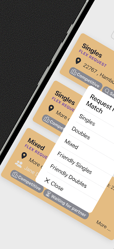 Android application Badee - Badminton Network screenshort