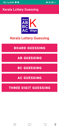 Android application Kerala Lottery Guessing screenshort