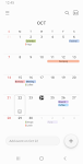 screenshot of Samsung Calendar