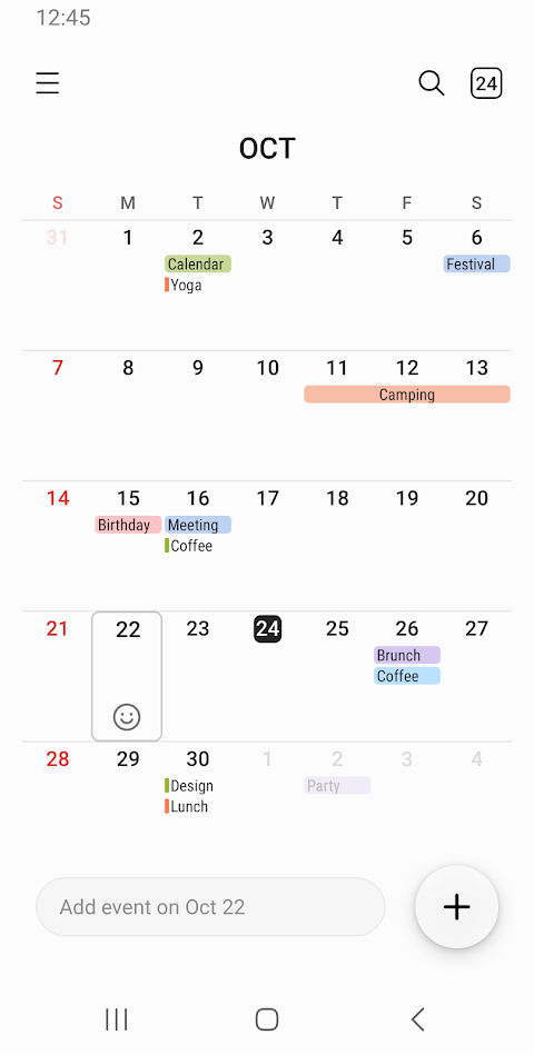 Samsungカレンダーのおすすめ画像2
