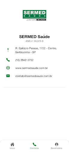 Sermed Saúde Screen 2