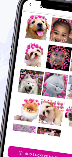 Android application Stickers de Amor screenshort