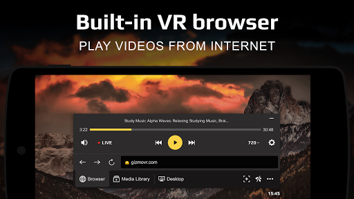 Gizmo VR Video Player: 360 Virtual Reality Videos  Screenshots 1