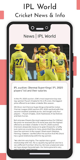 Dream IPL 2020 - Live Score