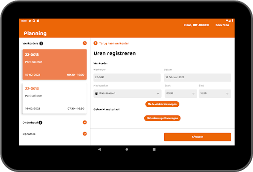 Temmen Koop Werkbon app Screen 2