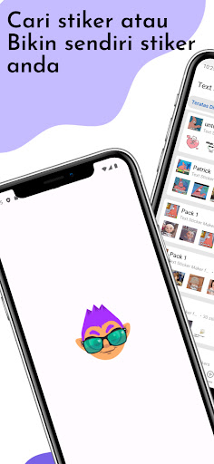 Android application Text Sticker Maker untuk WA screenshort