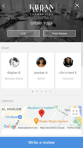 Android application Urban Yoga Foundation screenshort