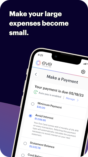 Eve Mobile Banking Screen 3