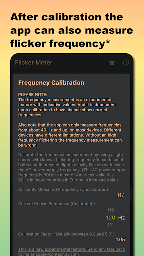 LED Light Flicker Meter Screen 3