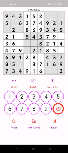Android application Sudoku- The Magic of Numbers screenshort