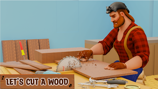 Android application Carpenter Furniture Repair Sim screenshort