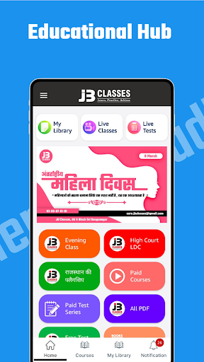 Android application JB Classes - Learning App screenshort
