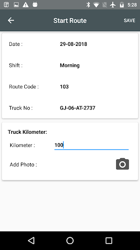Android application Amul Logistic App screenshort