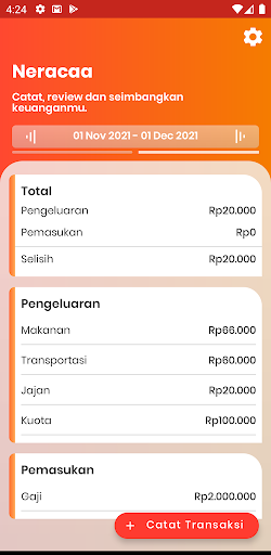 Catatan Keuangan Harian Screen 2