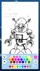 Robot Coloring Pages- Art Game