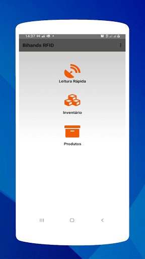 Android application Bihands Rfid screenshort