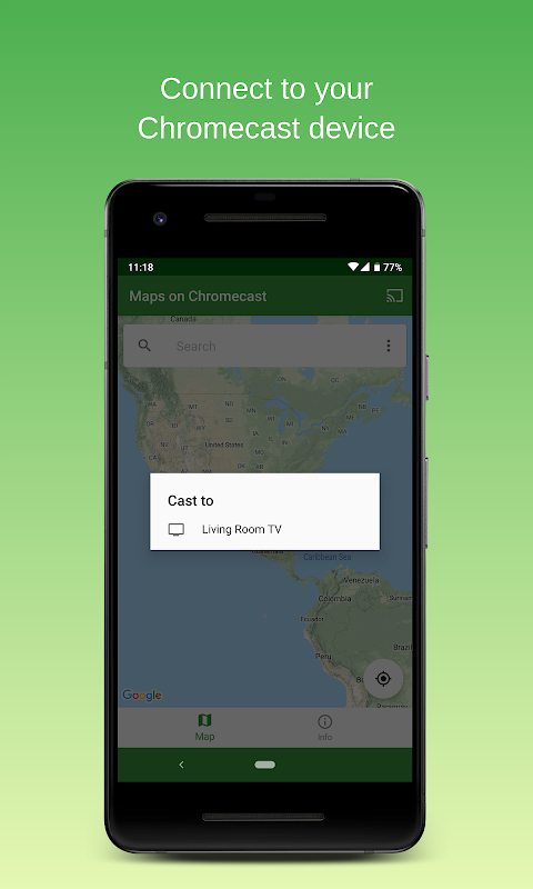 Chromecastの地図| TVテレビ用のマップアプリのおすすめ画像2