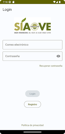 Android application SIAOVE screenshort
