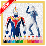 New Coloring Game of Ultraman Cosmos Free icon