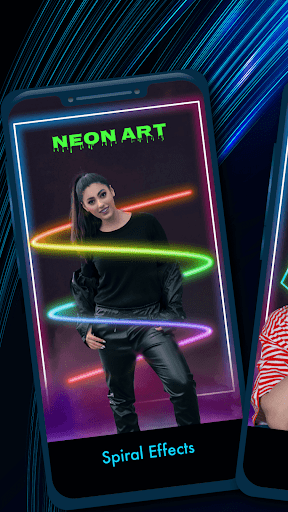 Android application Neon Art Photo : Spiral Effect screenshort