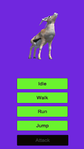 Gazelle Animal Walk Run Idle