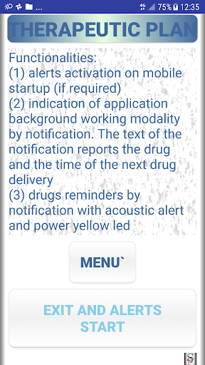 Android application Therapeutic Plan Free screenshort
