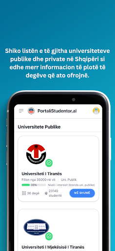 PortaliStudentor.al Screen 2
