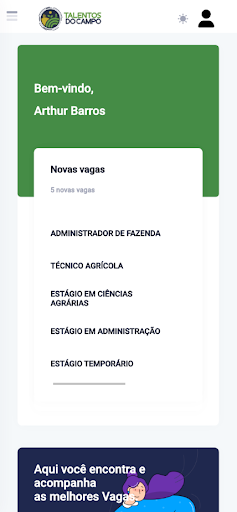 Android application Talentos do Campo screenshort