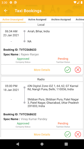 Taxivaxi Agent Screen 3