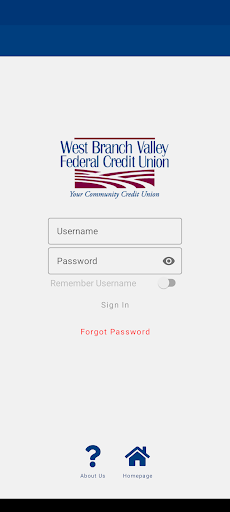 Android application West Branch Valley FCU screenshort