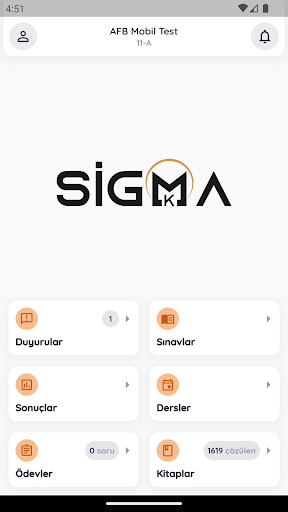 Android application SİGMA VİP KURS screenshort