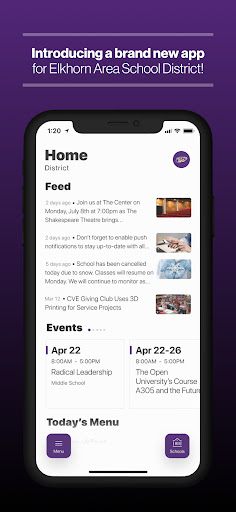 Android application Elkhorn Schools WI screenshort
