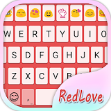 Simple Red Emoji Keyboard Skin icon