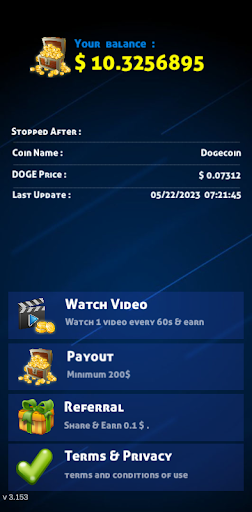 Watch Video Daily Earn DOGE Screen 2