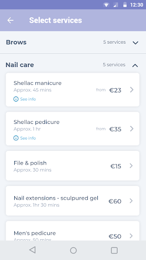 Bliss Nails and Beauty Screen 2