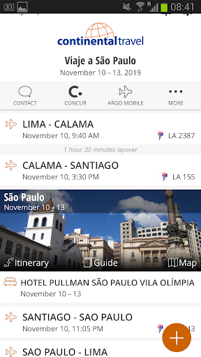 Continental Travel - CONTI GO Screen 2