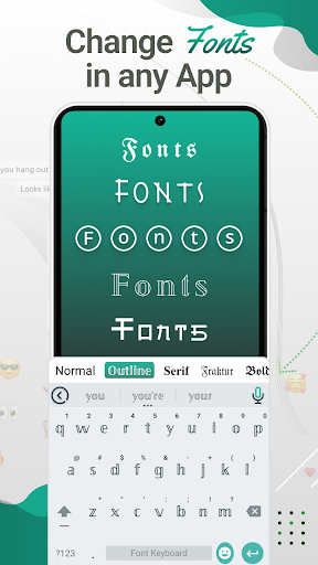 Android application Easy Font Keyboard screenshort