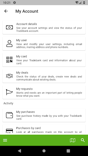 Tradebank Mobile Screen 3