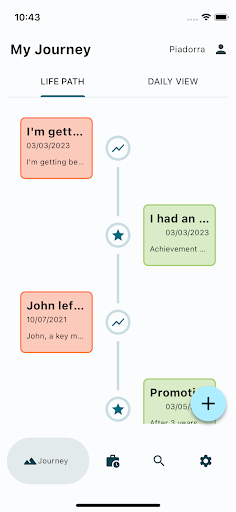 Android application Job Journey (Personal) screenshort