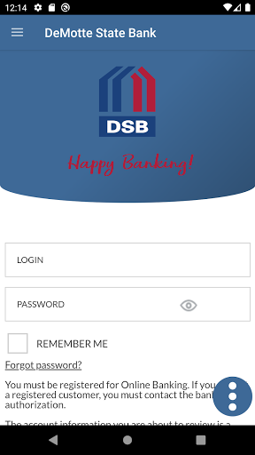 Android application DSB Mobile Banking App screenshort