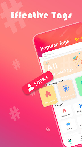 Android application Toktags-Get followers & likes screenshort
