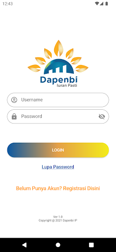 Android application DAPENBI IP screenshort