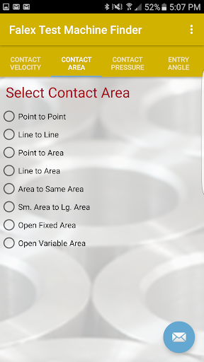 Falex Test Machine Finder Screen 2