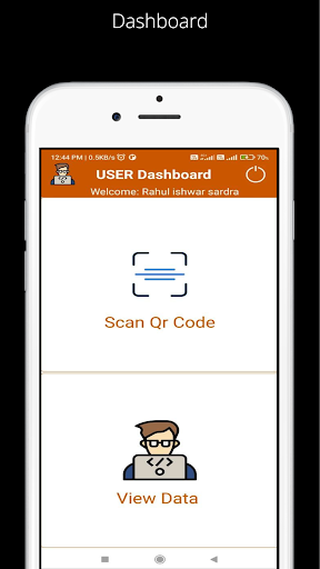 Android application QrAttendance screenshort