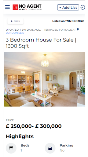 No Agent - Sell, Rent & Buy Screen 3